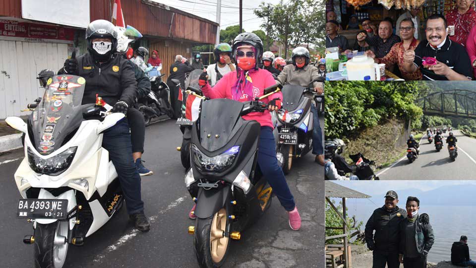 Touring Group Lapau Syamsir yang dikoordinir oleh Wakil Walikota Pariaman, Mardison Mahyuddin, menjelajahi beberapa daerah di Sumatera Barat.