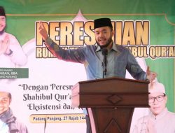 Rumah Tahfizh Shahibul Quran Diresmikan Wako Padang Panjang