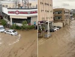 Akibat Hujan Deras Dan Angin Kencang, Banjir Bandang Melanda Kota Suci Makkah