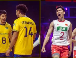 Big Match Brazil vs China, Jadwal VNL 2025 Putra Jumat 27 Juni: Laga Seru di Tiga Kota