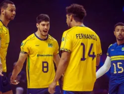 Brazil Kunci Kemenangan Perdana di Pekan Kedua VNL 2025 Putra, Langsung Meroket ke Peringkat Dua