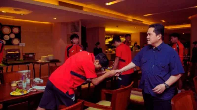 Erick Thohir Suntik Motivasi Garuda Muda Jelang Kualifikasi Piala Asia U-23 2026