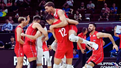Serbia Libas Brazil 3-0, Pastikan Lolos 16 Besar Kejuaraan Dunia Voli Putra 2025