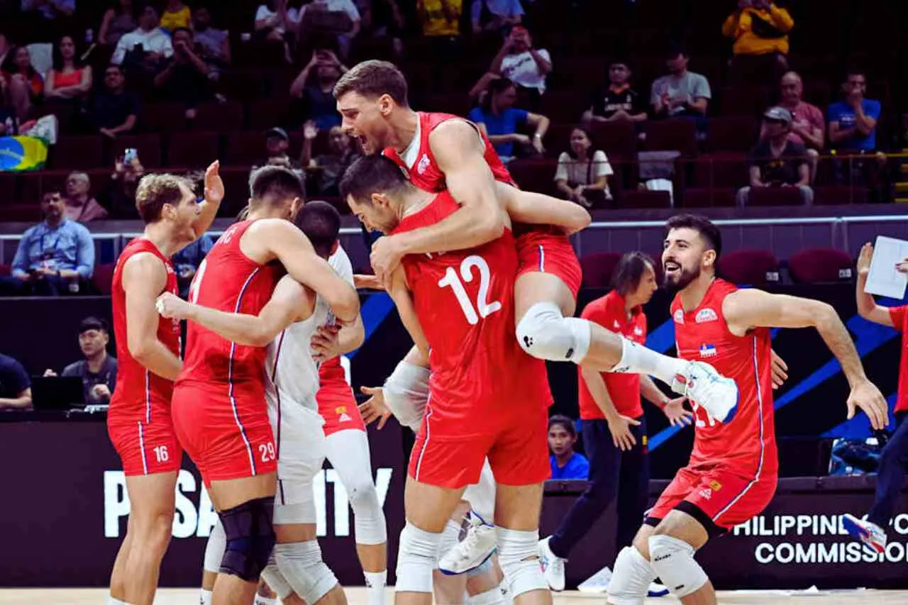 Serbia Libas Brazil 3-0, Pastikan Lolos 16 Besar Kejuaraan Dunia Voli Putra 2025