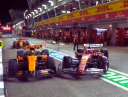 Ferrari Didenda, Charles Leclerc Lolos dari Hukuman Usai Tabrakan dengan Lando Norris di Pit Lane F1 Singapura