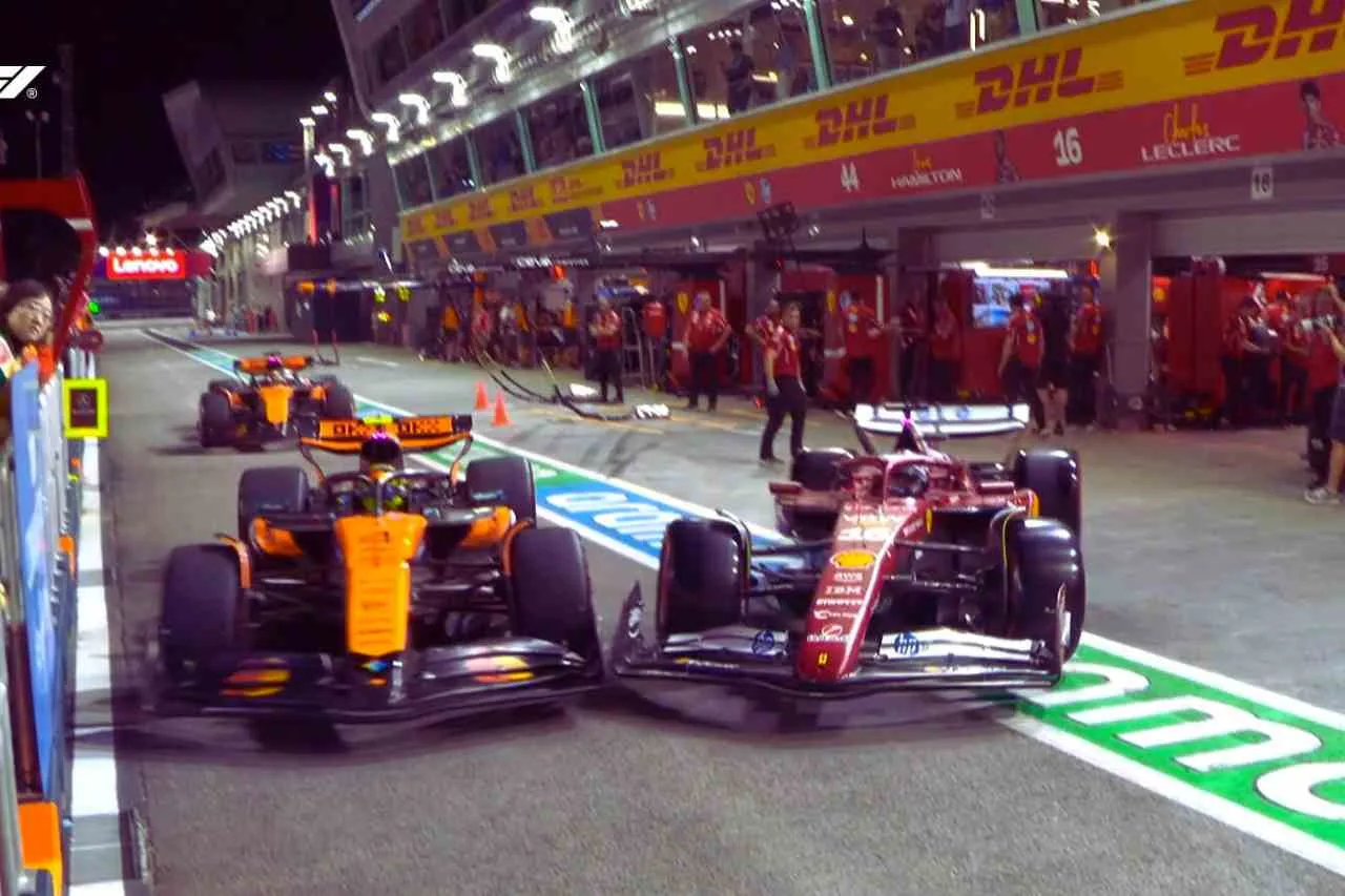 Ferrari Didenda, Charles Leclerc Lolos dari Hukuman Usai Tabrakan dengan Lando Norris di Pit Lane F1 Singapura
