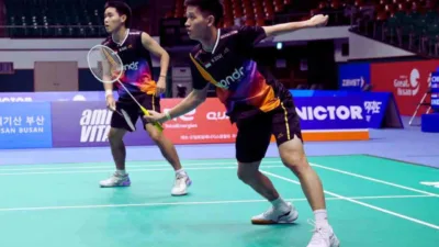 Jadwal Final BWF Korea Masters 2025 RaymondNikolaus Buru Gelar Bersejarah, Tayang Live di TVRI