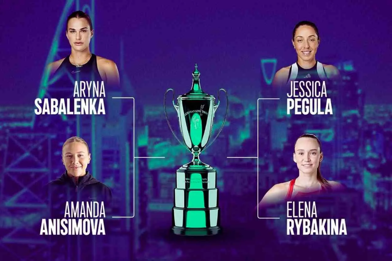 Jadwal Semifinal WTA Finals Riyadh 2025 Sabalenka, Rybakina, Pegula, dan Anisimova Berebut Tiket ke Final