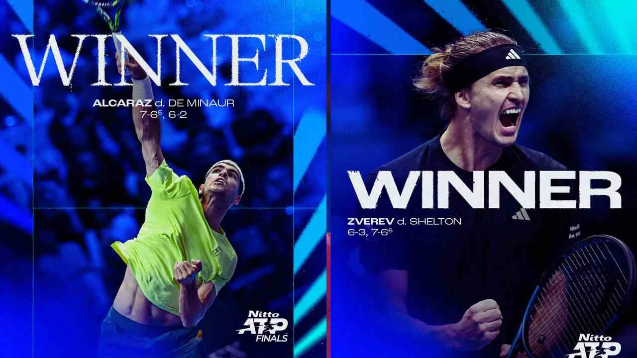 Rekap Hasil ATP Finals 2025 Hari 1 Alcaraz dan Zverev Panaskan Turin dengan Kemenangan Meyakinkan