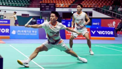 Target Gelar Perdana! Ganda Putra Indonesia ke Final Korea Masters 2025 Usai Tumbangkan Wakil Amerika