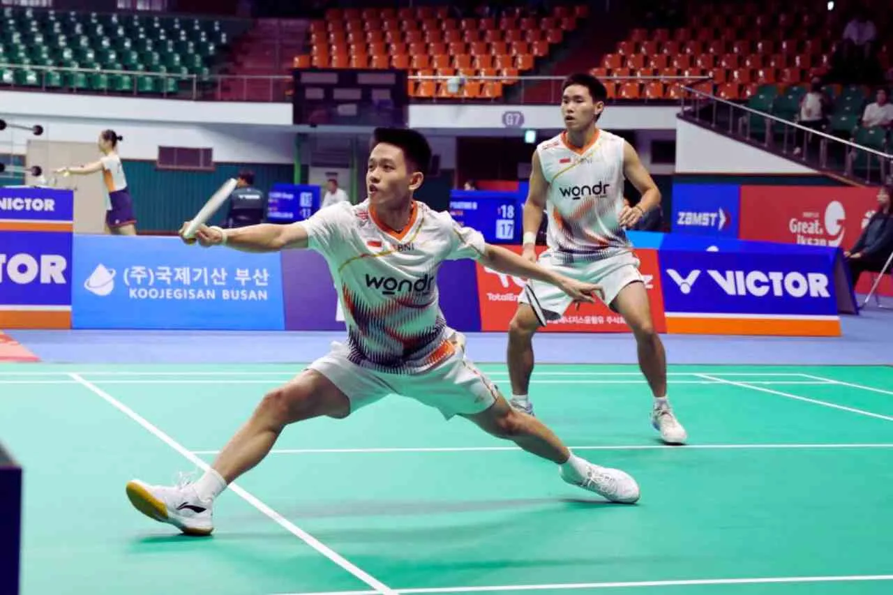 Target Gelar Perdana! Ganda Putra Indonesia ke Final Korea Masters 2025 Usai Tumbangkan Wakil Amerika