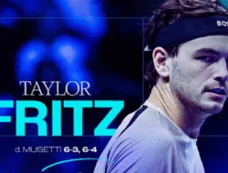 Taylor Fritz Bungkam Lorenzo Musetti di Debut Nitto ATP Finals Turin
