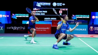 Fajar/Fikri Hanya Butuh 30 Menit Untuk Menang, Dominasi Brutal Guncang Istora di Indonesia Masters 2026