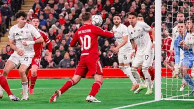 Pesta Enam Gol di Anfield! Dua Gol Mac Allister Antar Liverpool Hancurkan Qarabag