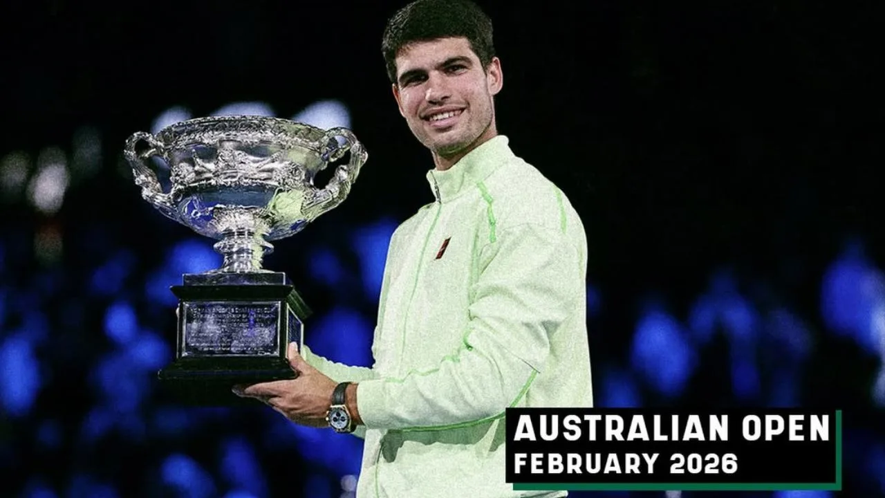 Bukan Kebetulan! Gelar Australian Open Pertama di Usia 22 Tahun Alcaraz Ikuti Jejak Federer dan Nadal