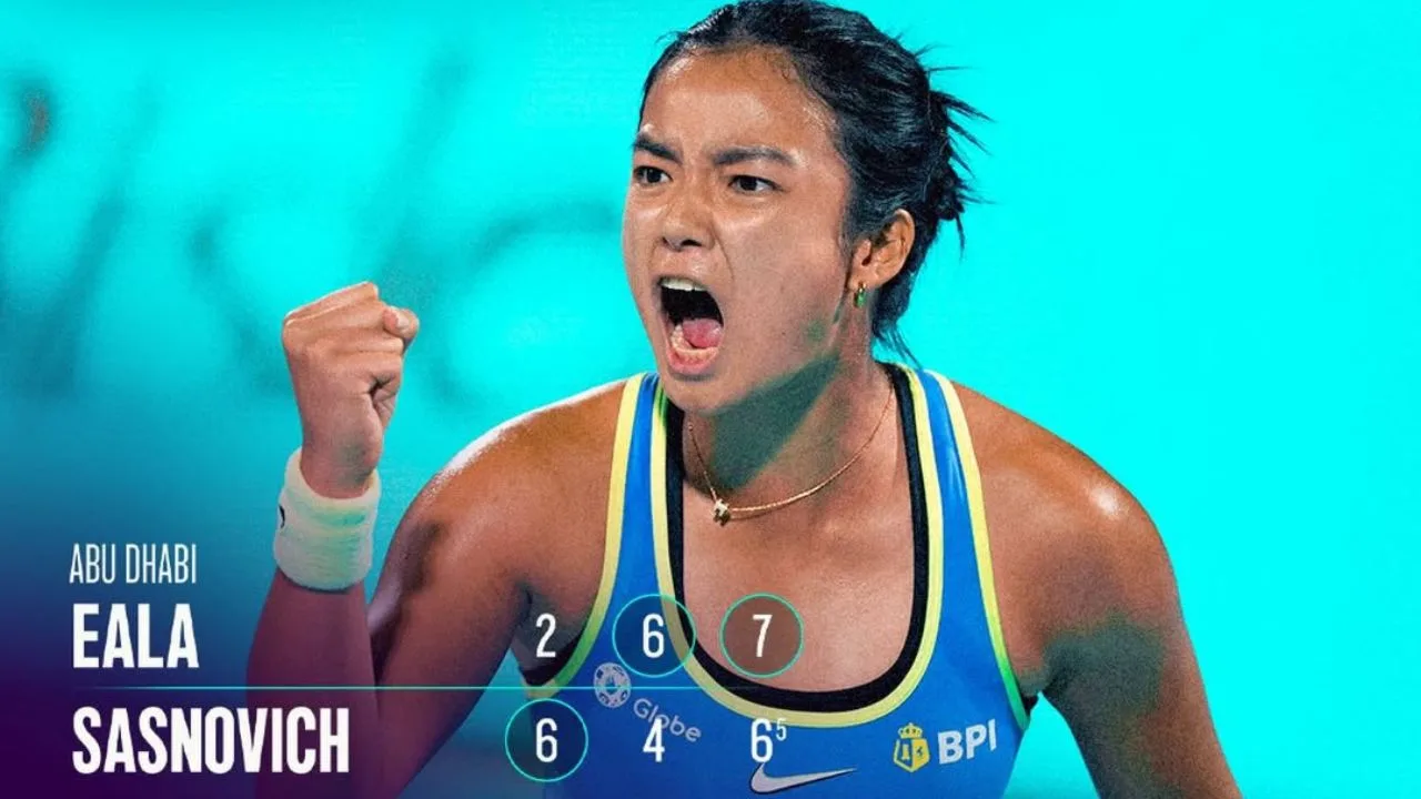 Drama Epik Alexandra Eala di Abu Dhabi, Bangkit dari 0-4 dan Selamatkan Match Point