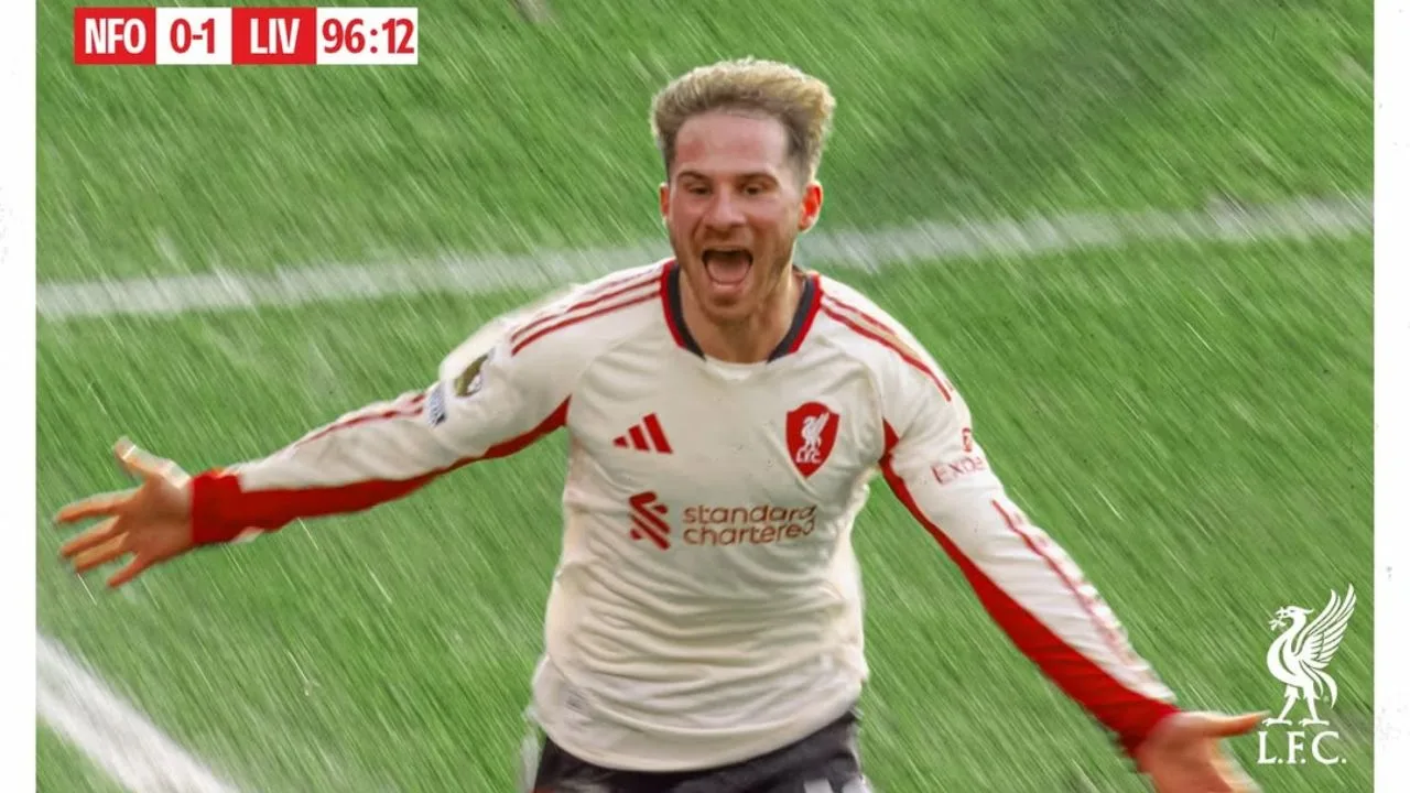 Liverpool Curi Kemenangan Dramatis di Markas Forest, Gol Menit 97 Mac Allister Jadi Penentu