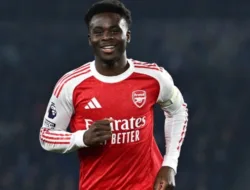 Gol Tunggal Saka Bawa Arsenal Kokoh di Puncak, The Gunners Makin Dekat Gelar