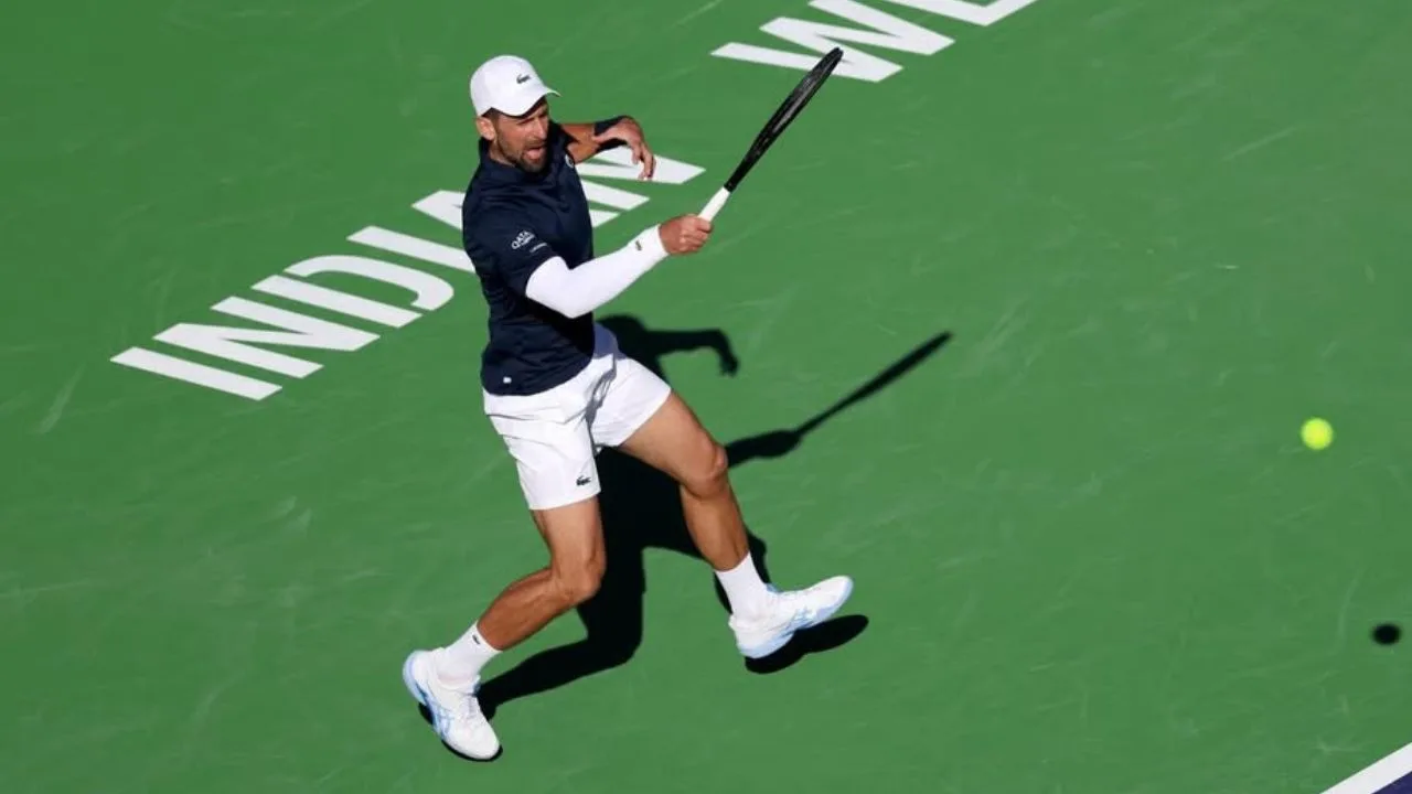 Novak Djokovic Bangkit di Indian Wells, Menang Dramatis atas Kamil Majchrzak