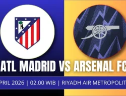 Jadwal Leg 1 Semifinal Liga Champions 2026: Atletico Madrid vs Arsenal, Duel Panas di Metropolitano