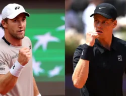 Final Tunggal Putra Roma Terbuka 2026: Jannik Sinner Kejar Sejarah, Casper Ruud Bidik Gelar Perdana