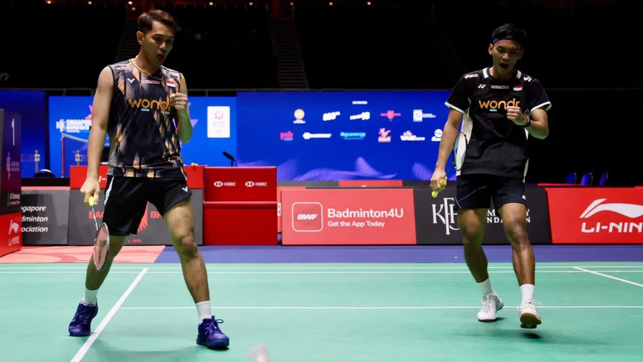 Hasil Semifinal Singapore Open 2026 FajarFikri Hancurkan Ganda Terbaik China, Alwi Farhan Tersandung