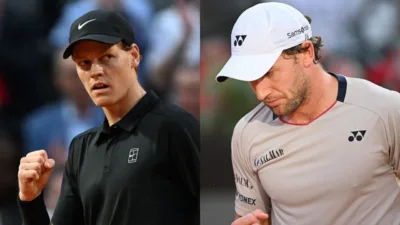 Jadwal Jannik Sinner vs Casper Ruud Final Roma Terbuka 2026 Jadi Ajang Perebutan Sejarah