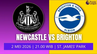 Jadwal Newcastle vs Brighton 2 Mei 2026 Duel Panas di St James’ Park