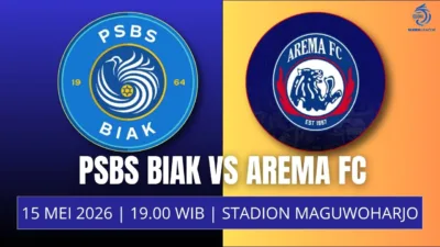 Jadwal PSBS vs Arema FC, 5 Mei Singo Edan Siap Raih Tiga Poin BRI Super League Pekan Ke-33
