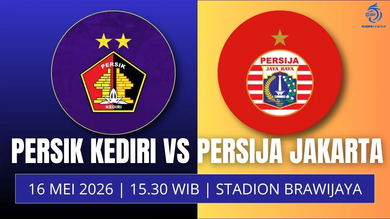 Jadwal Persik vs Persija, 16 Mei Macan Putih Incar Kemenangan di Kandang