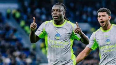Jeremy Doku Selamatkan The Citizens di Menit Akhir, Laga Enam Gol Berakhir Imbang