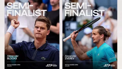 Prediksi Laga Blockx vs Zverev Duel Generasi di Semifinal Mutua Madrid Open