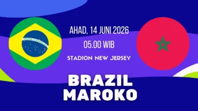 Jadwal Brazil vs Maroko 14 Juni, Ancelotti Hadapi Ancaman Atlas Lions di Piala Dunia 2026