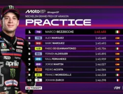 Bezzecchi Kuasai Sesi Practice MotoGP Aragon 2026, Pecahkan Rekor Lap