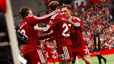 Hasil Liverpool vs Nottingham Forest 2-2: Gol Victor Munoz Selamatkan The Reds dari Kekalahan di Anfield