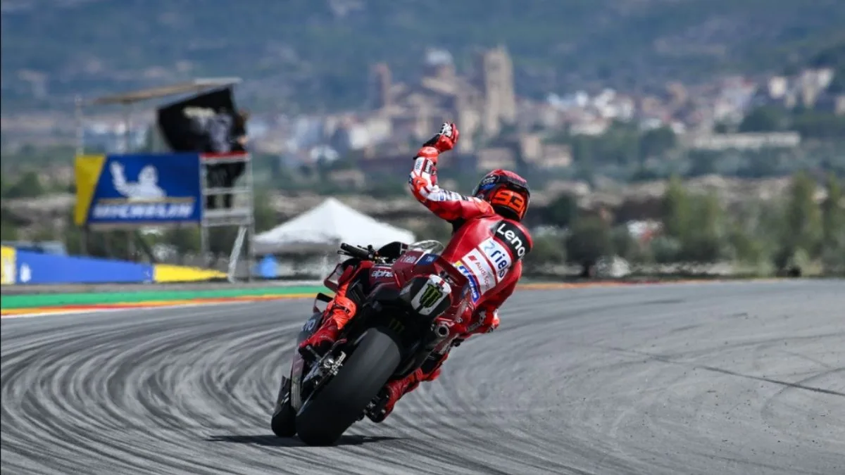 Hasil Sprint Race MotoGP Aragon 2026 Marc Marquez Kunci Kemenangan ke-10, Asapi Bezzecchi