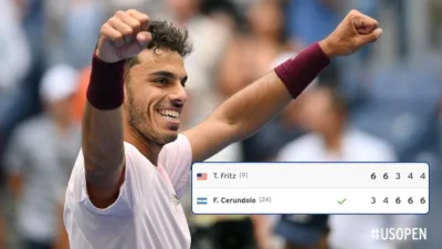 Francisco Cerundolo Comeback Dramatis Singkirkan Taylor Fritz di US Open 2026