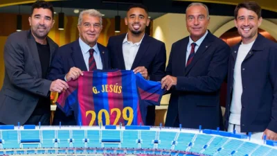 Gabriel Jesus Resmi Gabung Barcelona dari Arsenal, Jadi Ujung Tombak Anyar Blaugrana