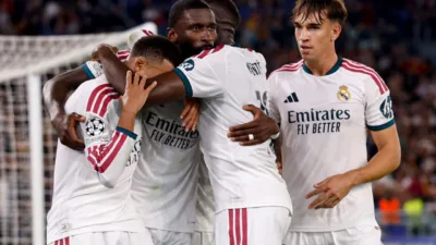 Hasil AS Roma vs Real Madrid Drama Tujuh Gol di Olimpico, Antonio Rudiger Kunci Comeback Spektakuler Los Blancos 4-3